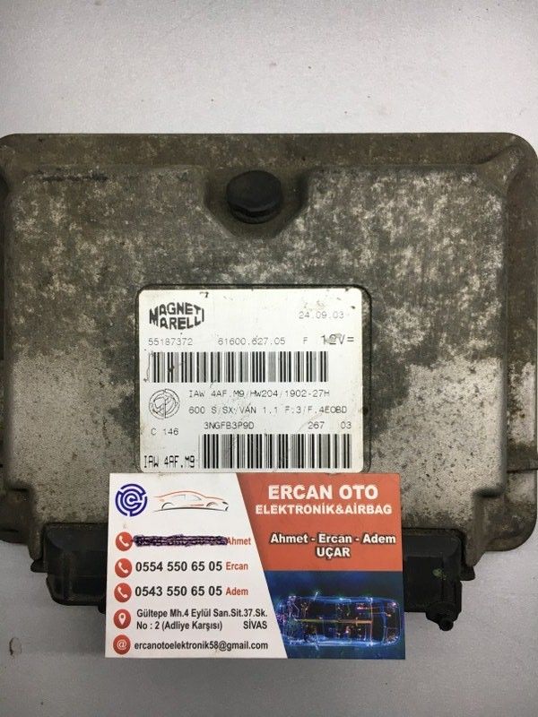 ECU MOTOR KONTROL CHAZI  FIAT 51819338, IAW 4AF.M9, IAW4AFM9, 61600.627.08, 6160062708