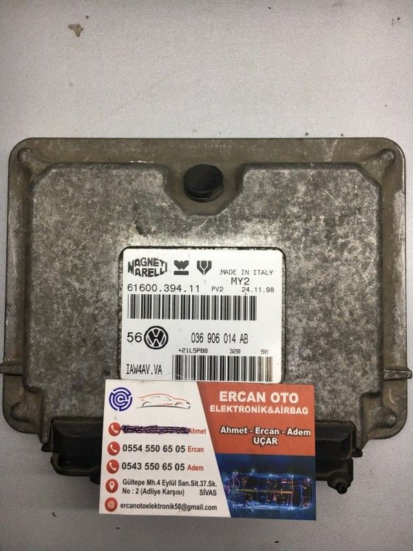 VW Golf V Bora 1.4 ECU Beyni 036906014AB 036 906 014 AB 61600.394.11 IAW4AV.VA