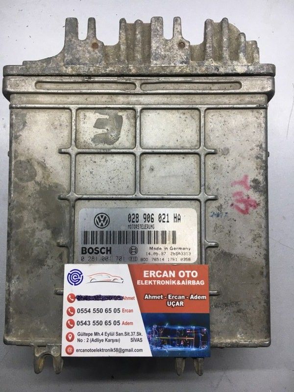 Seat nca ECU Beyni 028906021HA 028 906 021 HA 0281001701