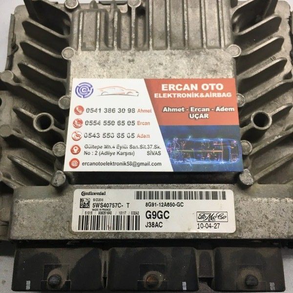 Mondeo 2.0 TDCI Motor Beyni 5WS40757C-T SID206 8G91-12A650-GC