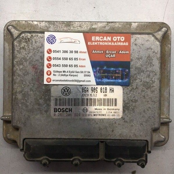 ECU MOTOR KONTROL CHAZI SKODA OCTAVIA 2.0 BOSCH 0281206 924, 0281206924, 06A 906018 HA, 06A906018HA