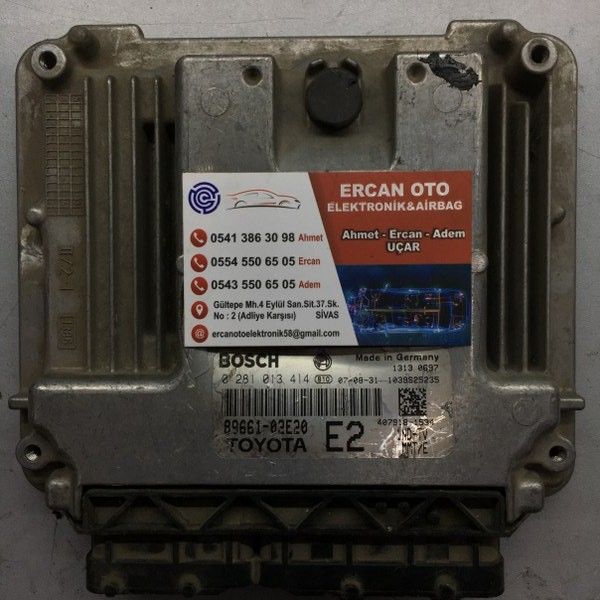  ECU, Toyota Auris 1.4 D-4D, 0281013414, 0281013414, 89660-12C51, E1