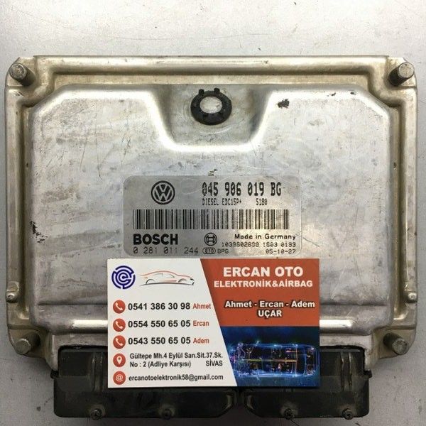 Seat biza 1.4 TDI ECU Beyni 045906019BG 045 906 019 BG 0281011244 EDC15P+