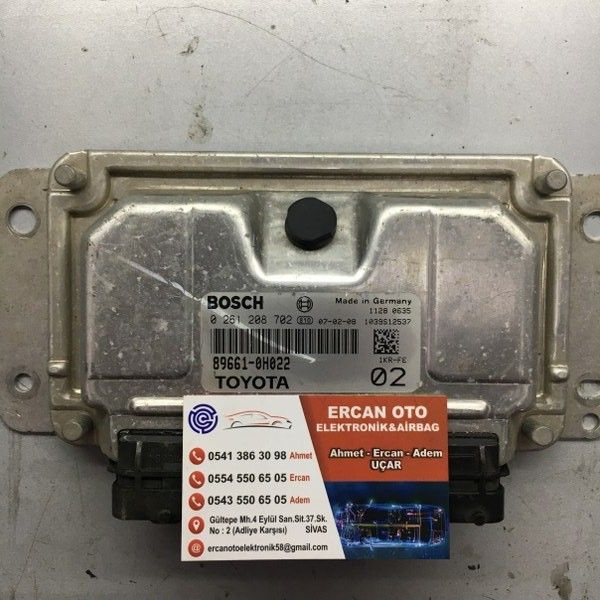 Toyota Aygo 1.0 ECU Beyin 89661-0H022 0261208702