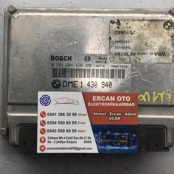 BMW 3 E46 BOSCH 0261 204 420, 0261204420, DME 1430940, DME1430940, 1430940