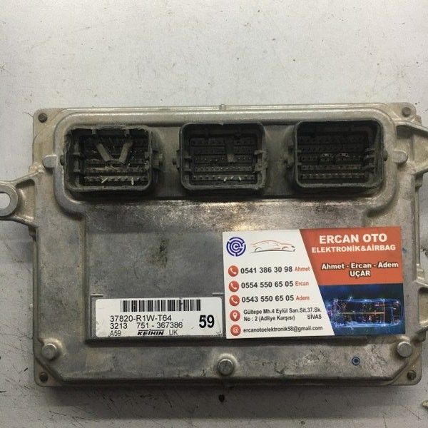 Honda Civic 1.8l ECU ECM Motor Bilgisayar 37820-r1y-l72 OEM E390