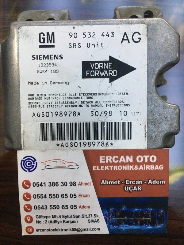 OPEL CORSA B ARBAG BEYN GM 90532443 AG, 90532443, 90532443AG,5WK4189