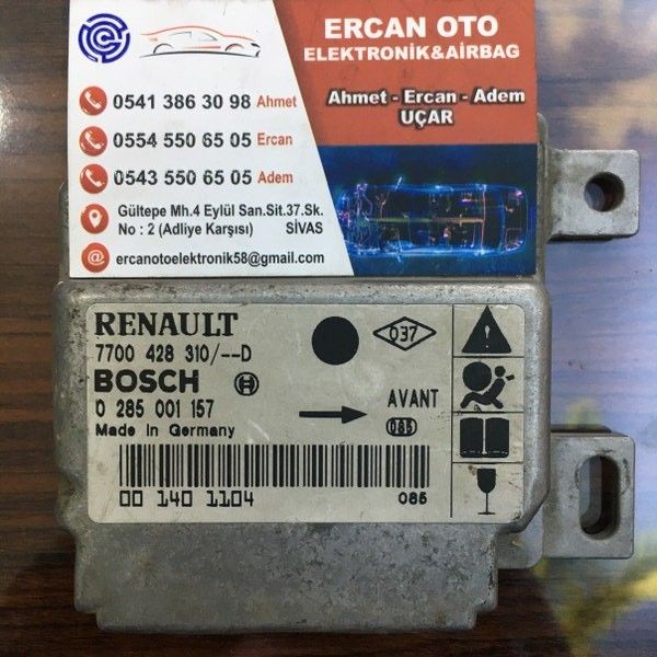 Renault  Airbag Beyni -  7700428310 / - D / Bosch 0285001157